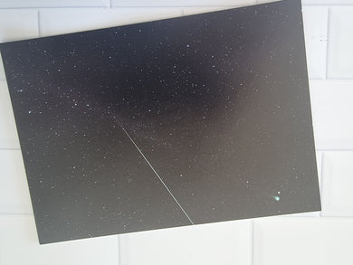 Comet Swan an Eta Aquarid Meteor Postcard