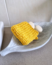 Load image into Gallery viewer, Hand knitted cotton scrubbie