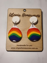 Load image into Gallery viewer, Teardrops -  Polymer Clay Earrings