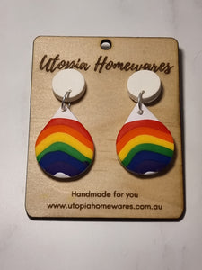 Teardrops -  Polymer Clay Earrings