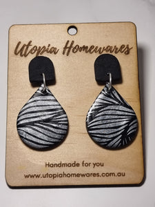 Teardrops -  Polymer Clay Earrings