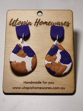 Load image into Gallery viewer, Teardrops -  Polymer Clay Earrings