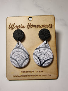 Teardrops -  Polymer Clay Earrings