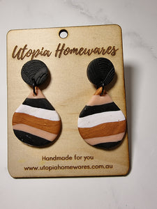 Teardrops -  Polymer Clay Earrings