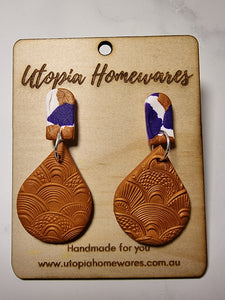 Teardrops -  Polymer Clay Earrings