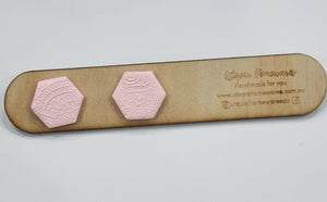 Paisley Pattern Polymer Clay Studs