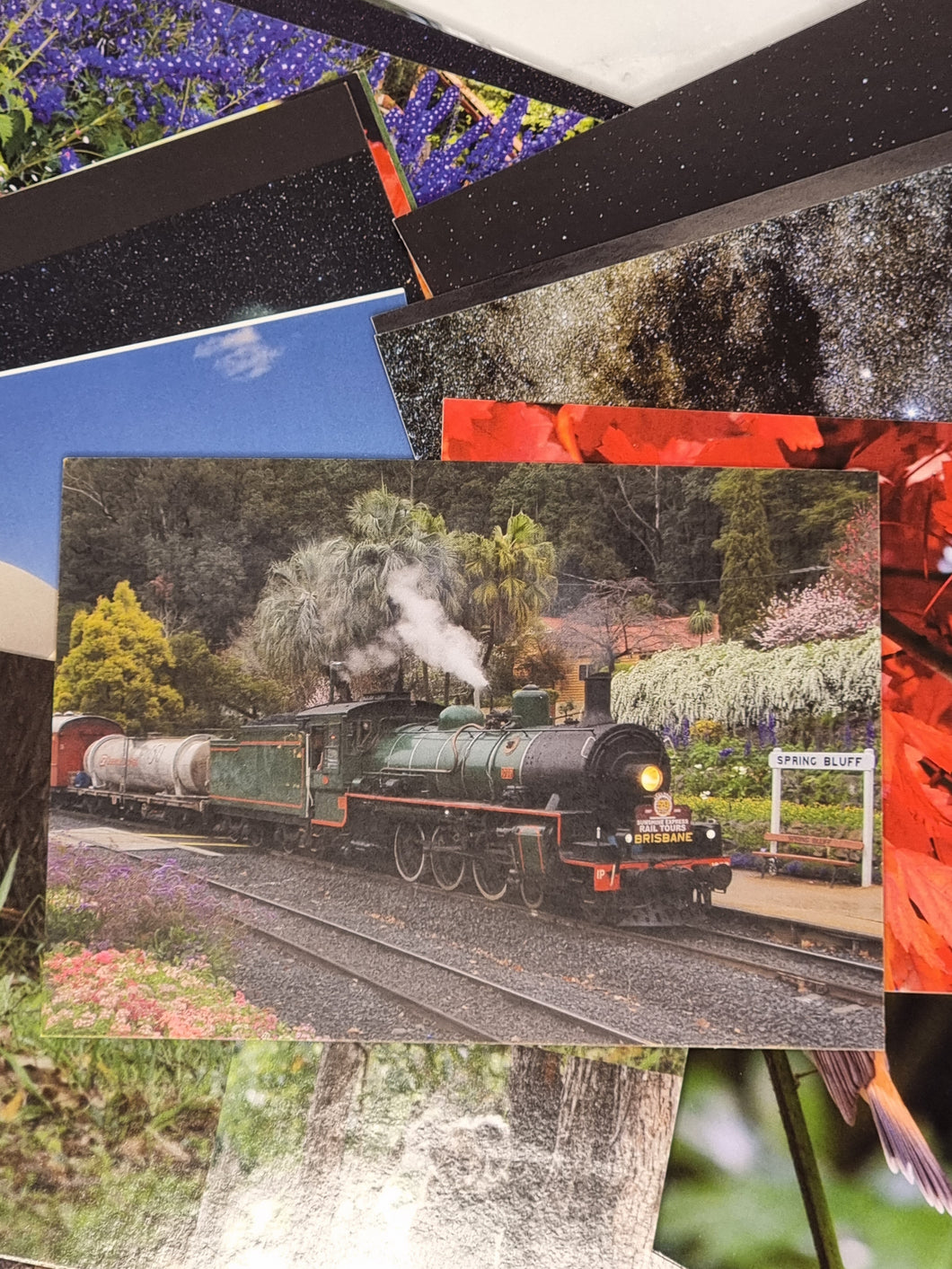 Steam Train Postcard