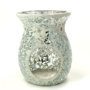 Mosaic Tealight burner - silver clear
