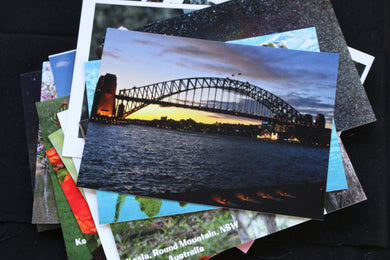 Sydney Harbour Bridge Australia Postcard Night View