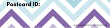 Load image into Gallery viewer, Postcrossing ID stickers coloured chevrons